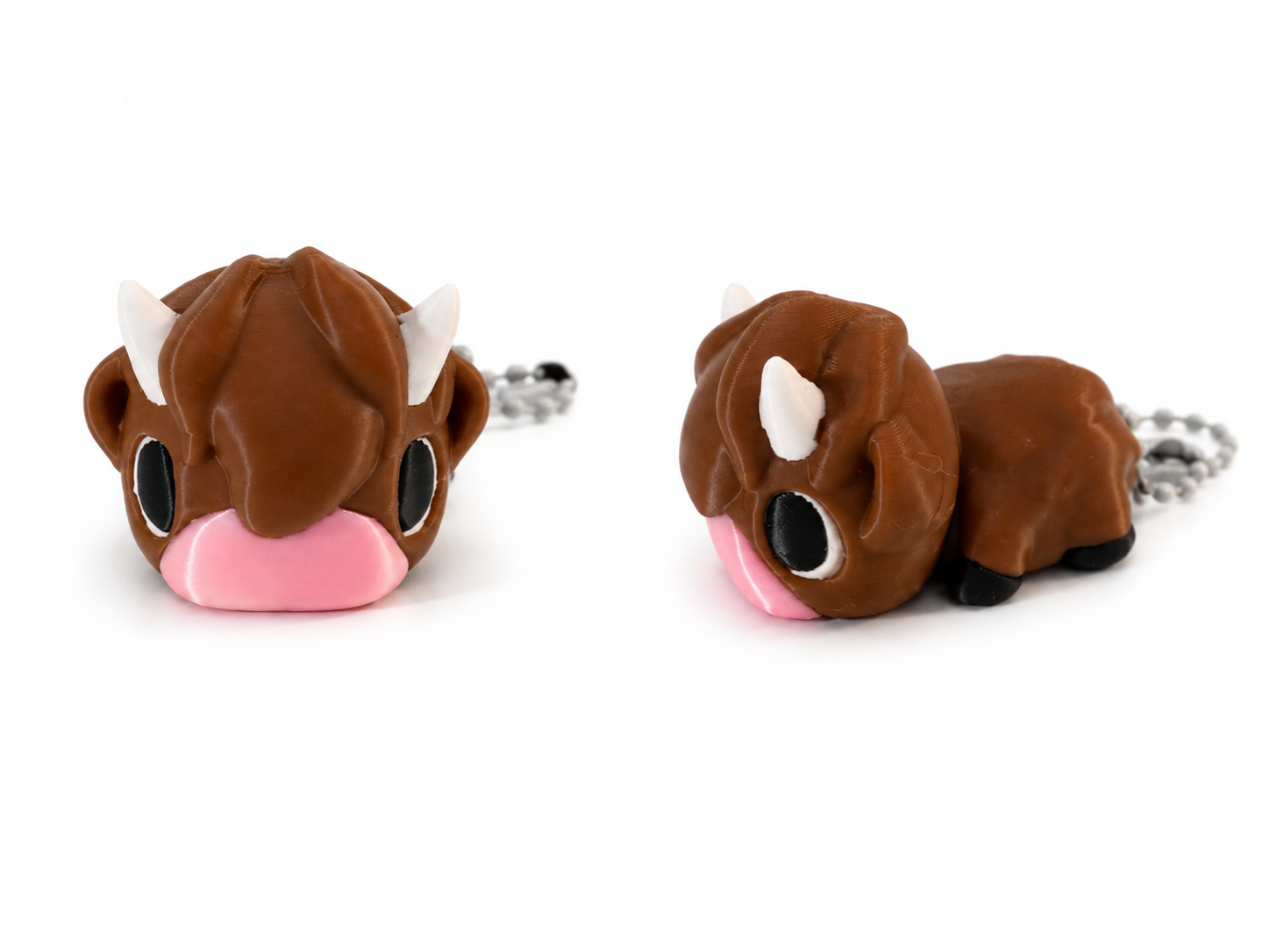 Highland Cow Boop Keychain
