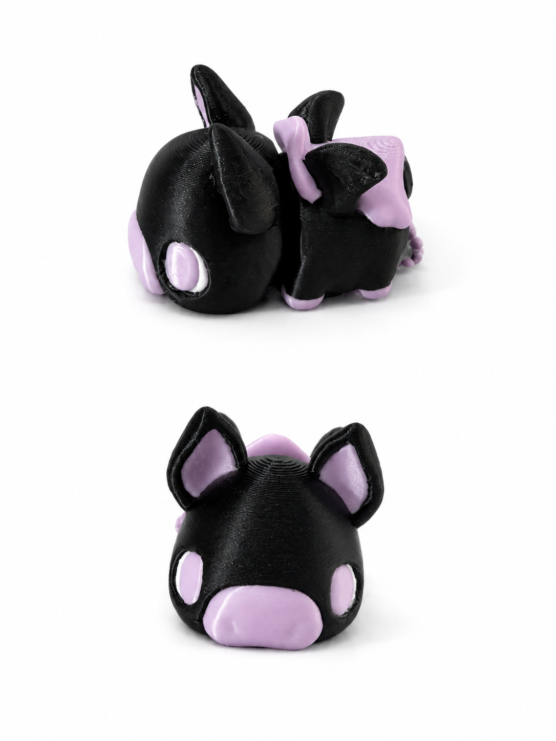 Spooky Cow Bat Boop Keychain