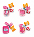 Retro TV clicker Keychain with charms