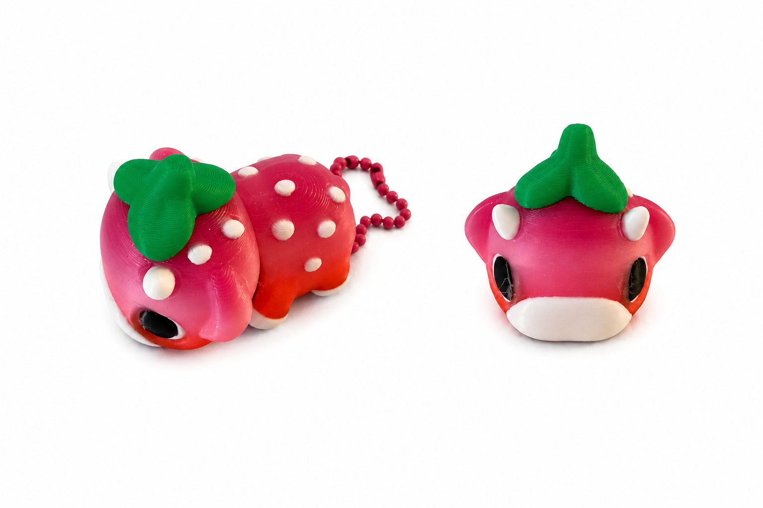 Strawberry Cow Boop Keychain