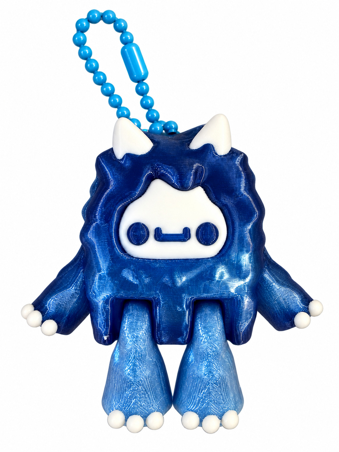 Blue Ombré Yeti Keychain