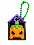Haunted House Pumpkin Clicker Keychain