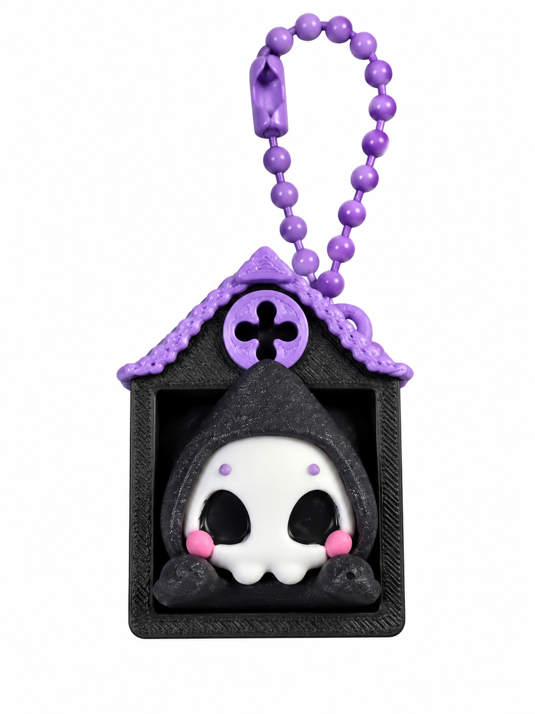 Haunted House Grim Reaper Clicker Keychain