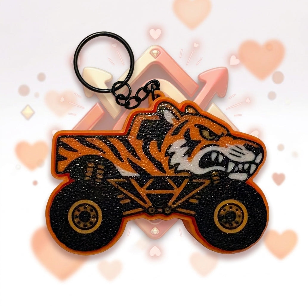 Tigorous Monster Truck Keychain